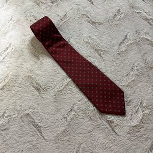 Christian Dior Men's Red Floral Silk Tie